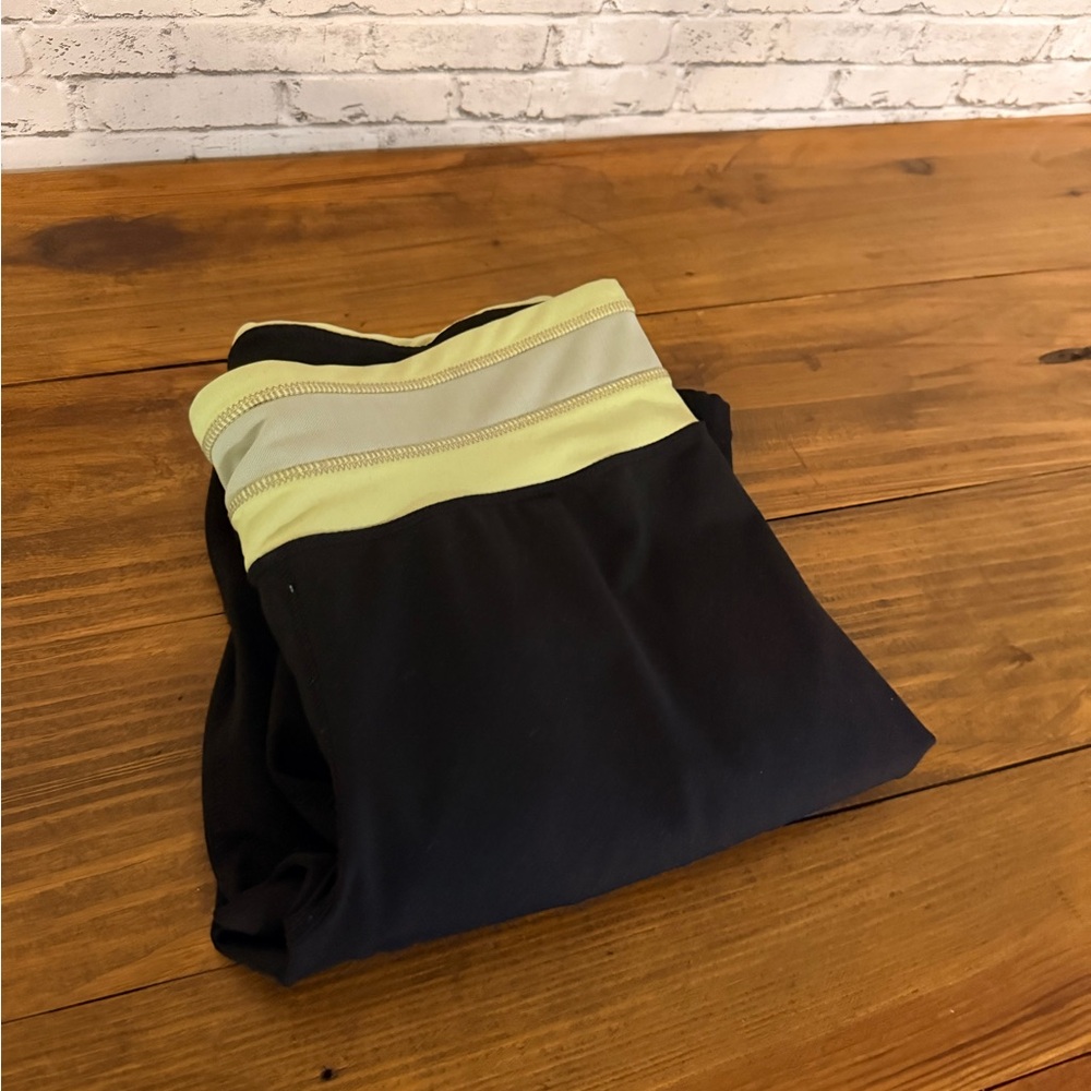 Black and Yellow Athletic pants
